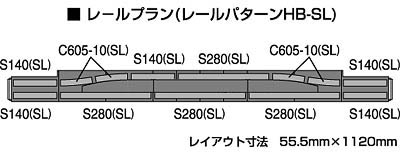 TOMIX 高架複線 スラブ駅セットⅡ 91075 レールパターン HB-SL