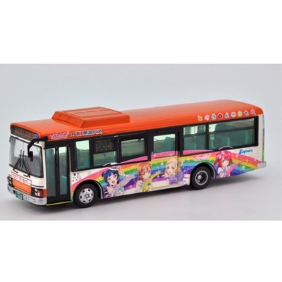 <JH032>全国バス80 東海バスオレンジシャトル ラブライブ!サンシャイン!!ラッピングバス2号車