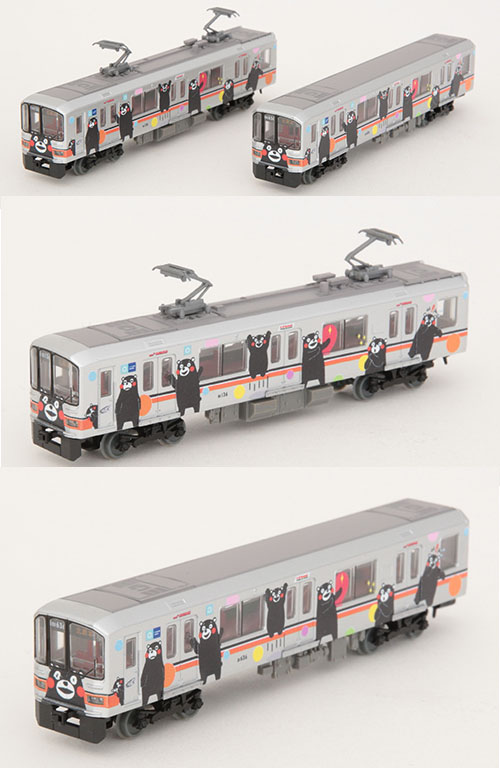 鉄道コレクション 熊本電気鉄道01形(くまモンラッピング・シルバー)2両