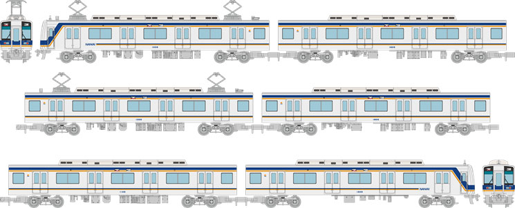 鉄コレ 南海1000系 6両 Nゲージ化加工