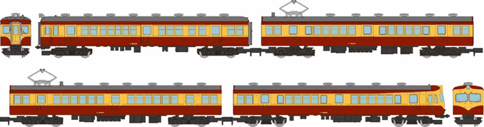 TOMYTEC 刻ん 鉄道コレクション 国鉄70系新潟色 4両セットB