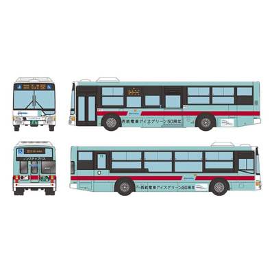 ザ バスコレクション 西日本鉄道 西鉄電車アイスグリーン50周年ラッピングバス
