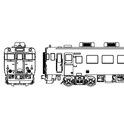 国鉄キハ28パノラミックウインドウ冷房車