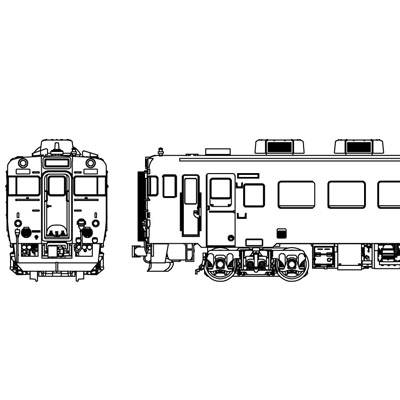 国鉄キハ58パノラミックウインドウ冷房車