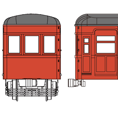 14m級電車プラキット （色：橙）