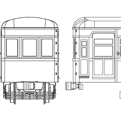 14m級電車プラキット （未塗装）