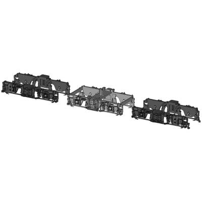 台車DT120A 121A（EF64用）1両分、車輪なし