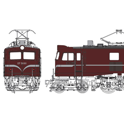 国鉄EF5861一般使用時「ため色」