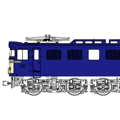 国鉄EF60第2次量産型一般色ブタ鼻