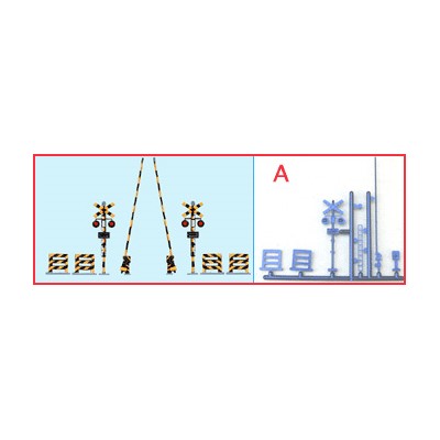 HOスケール 踏切りキット（2組入）