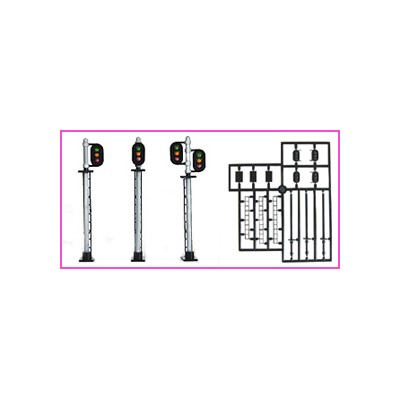 HOスケール 三灯式信号機キット（2組入）