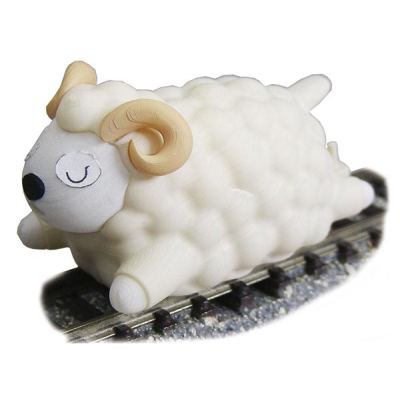 メェー鉄 ねむレール 親ヒツジ 白顔ツノ付（動力付）