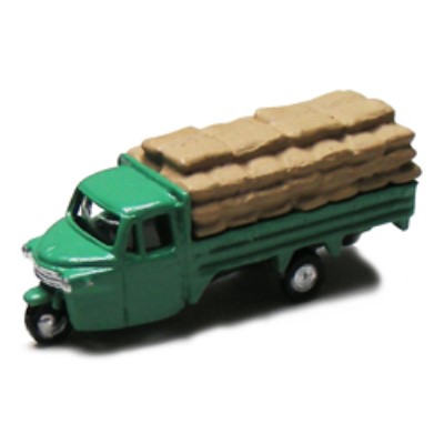 オート三輪トラック 穀物袋 積載仕様（グリーン）