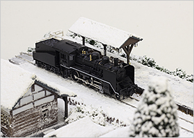 鉄道模型 ジオラマ製作講座　冬景色のジオラマ