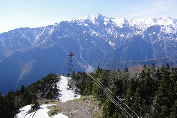 立山黒部アルペンルートの美しい全景