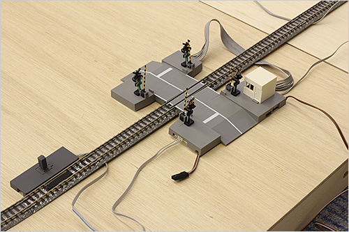 Nゲージ レイアウト 自動踏切