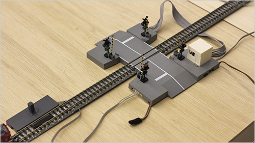 Nゲージ レイアウト 自動踏切
